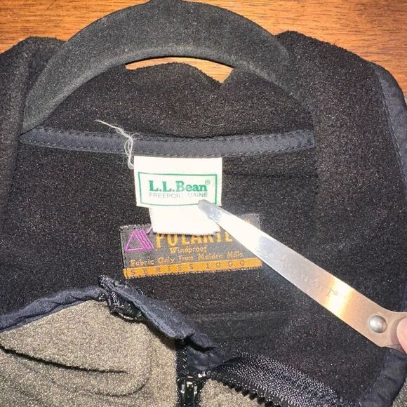 Vtg LL Bean Polartec Fleece Vest - Picture 5 of 5